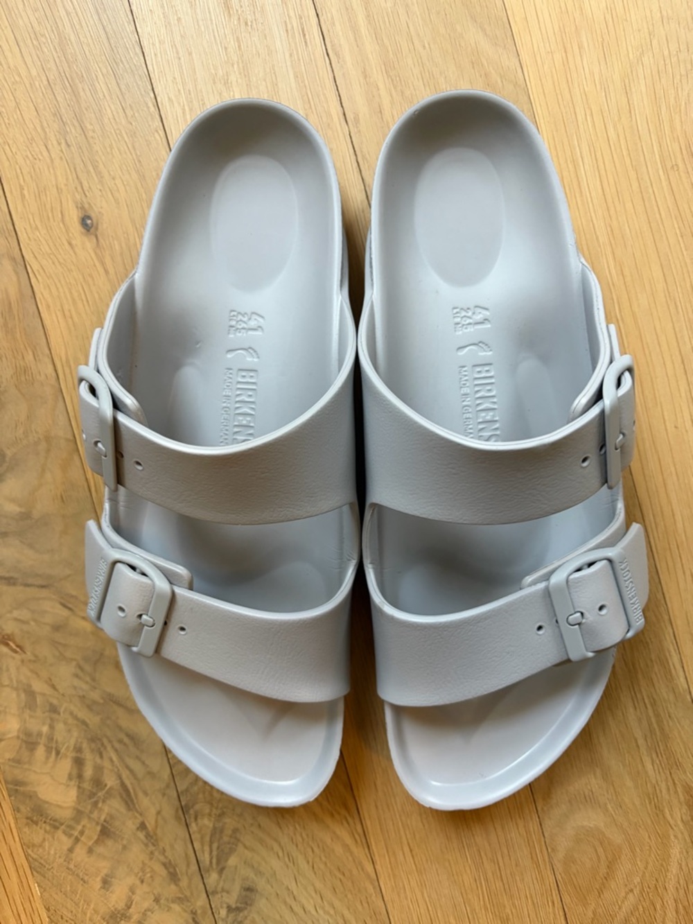 Birkenstock EVA Slip-On Sandal in Light Gray (Size 41)